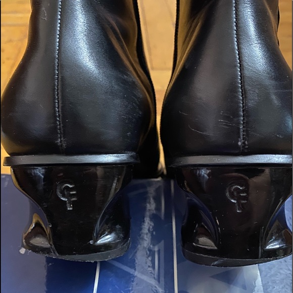 Black leather ankle boots - Picture 5 of 10